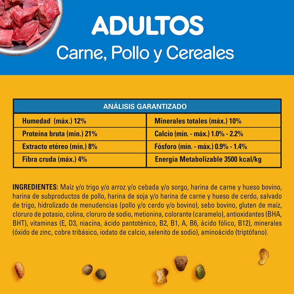 PEDIGREE® Croquetas Adulto Sabor Carne, Pollo Y Cereales - 7
