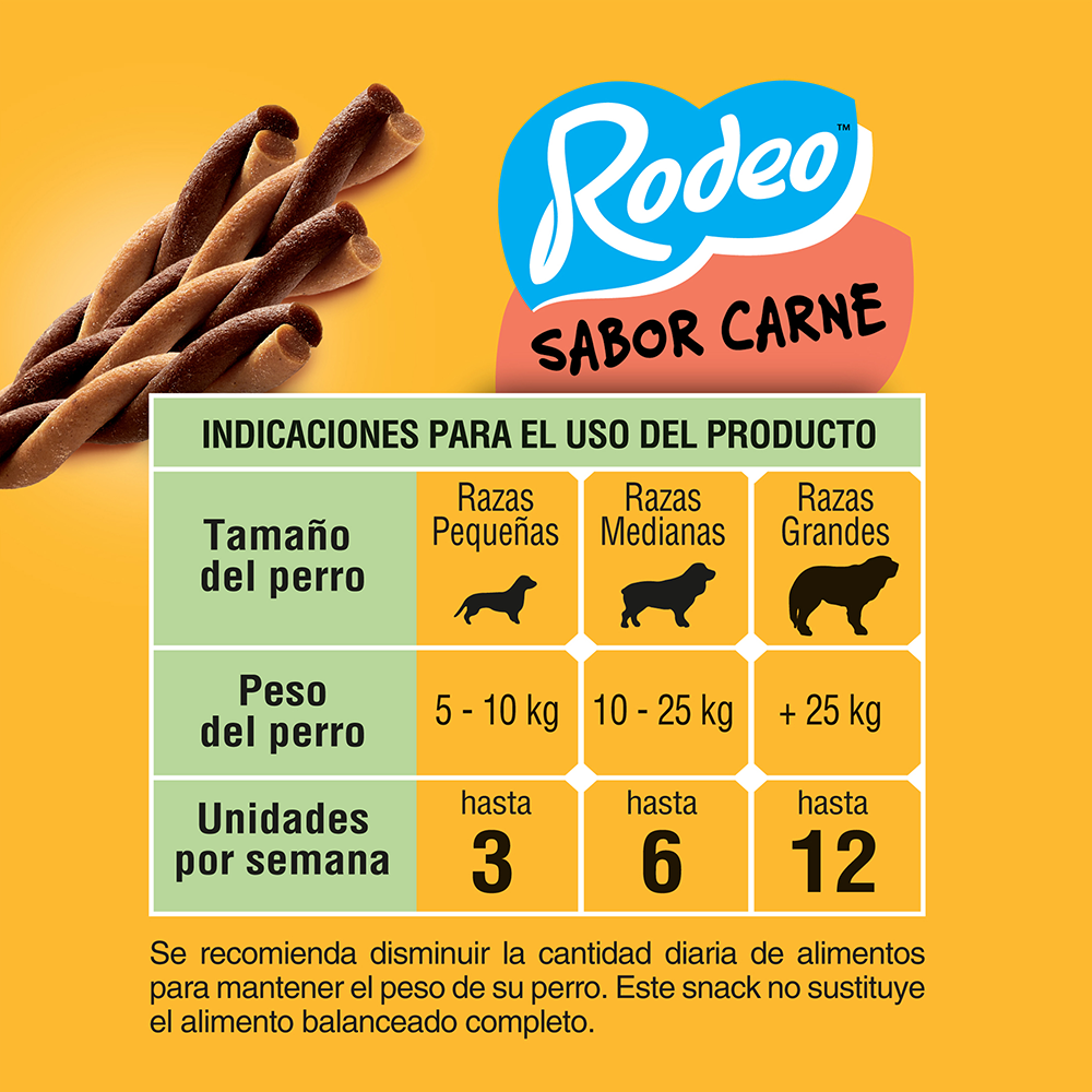 PEDIGREE® Rodeo Snack Para Perro Adulto Sabor Carne - 6