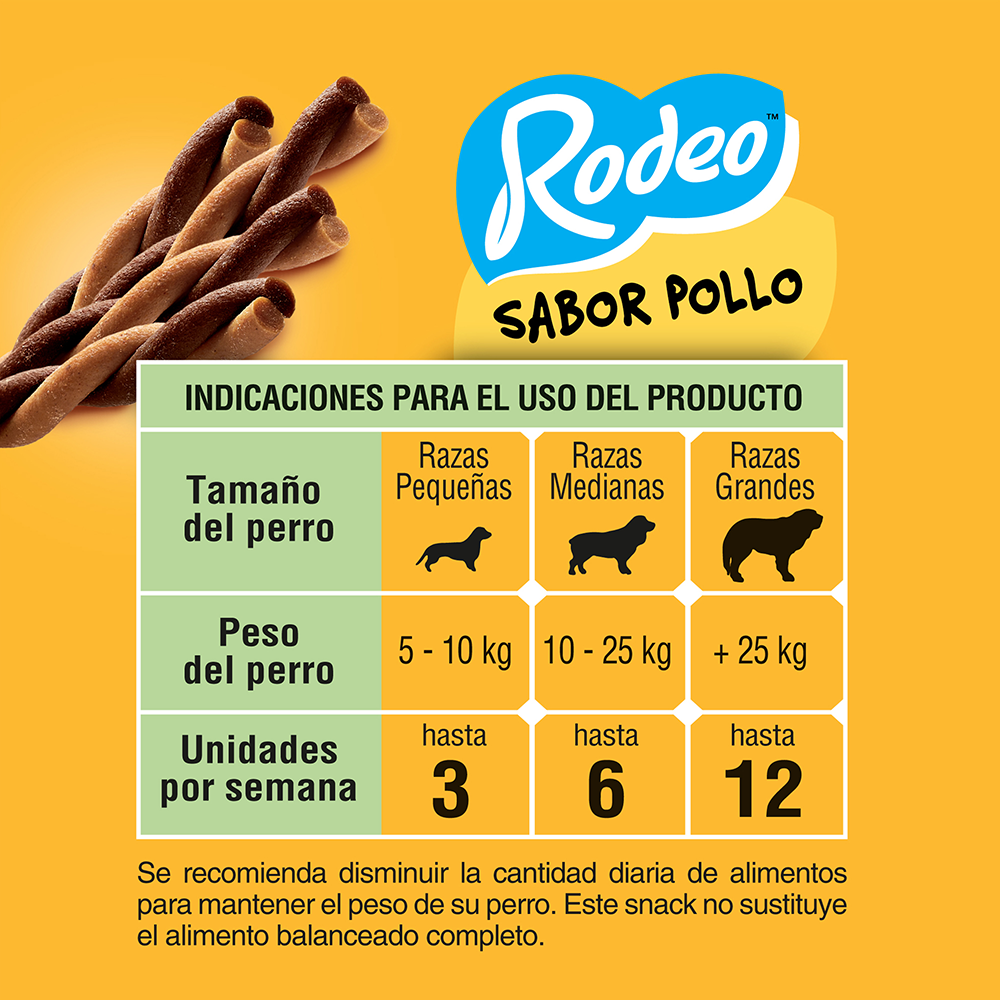PEDIGREE® Rodeo Snack Para Perro Adulto Sabor Pollo - 6