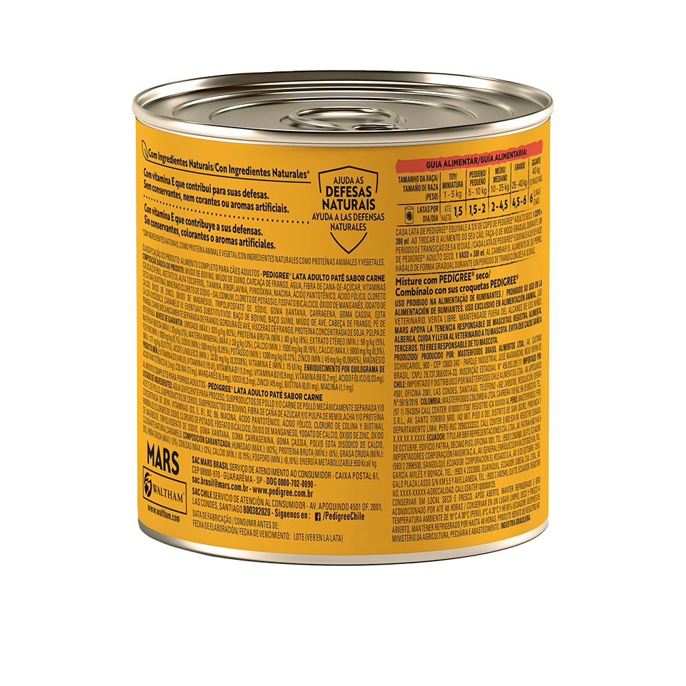 PEDIGREE® Alimento Húmedo En Lata Sabor Carne - 2