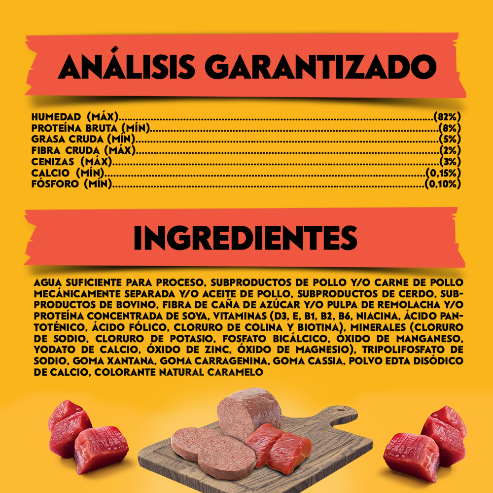 PEDIGREE® Alimento Húmedo En Lata Sabor Carne - 6