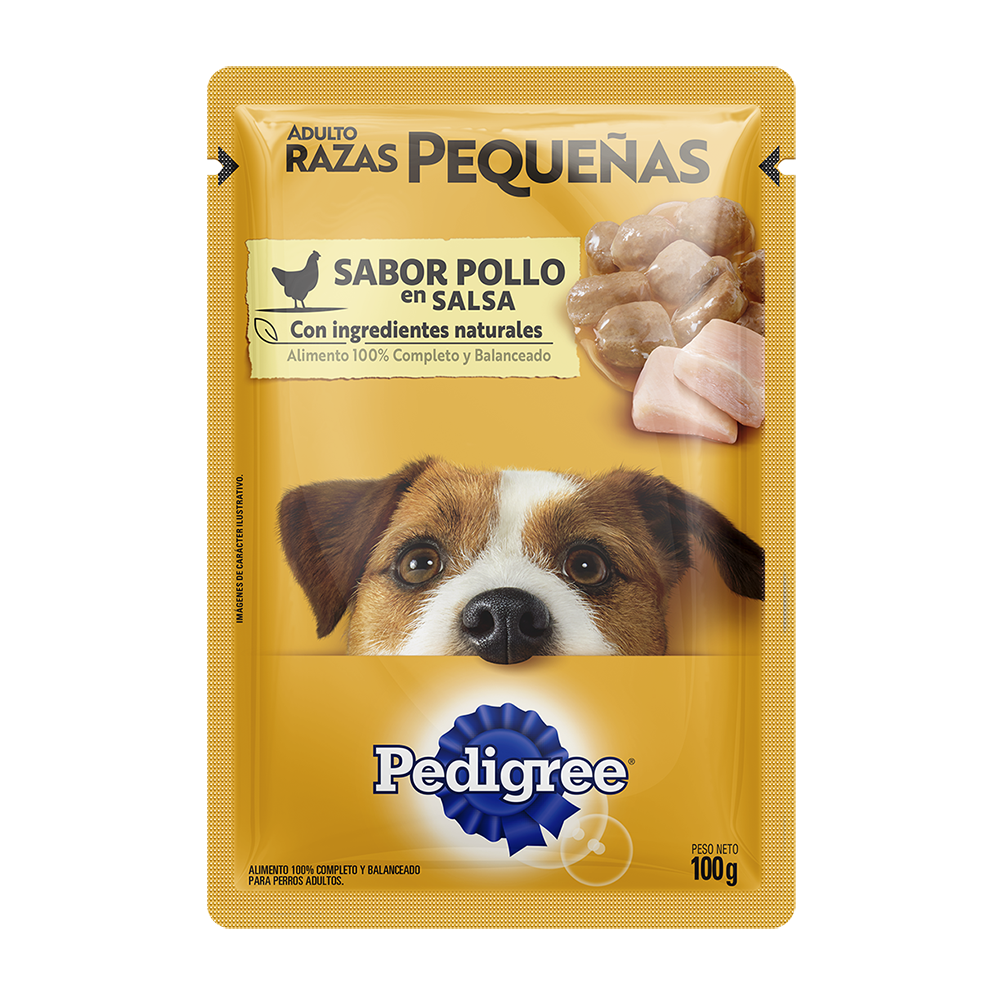 PEDIGREE® SOBRES™ Adulto Razas Pequeñas En Salsa Sabor Pollo